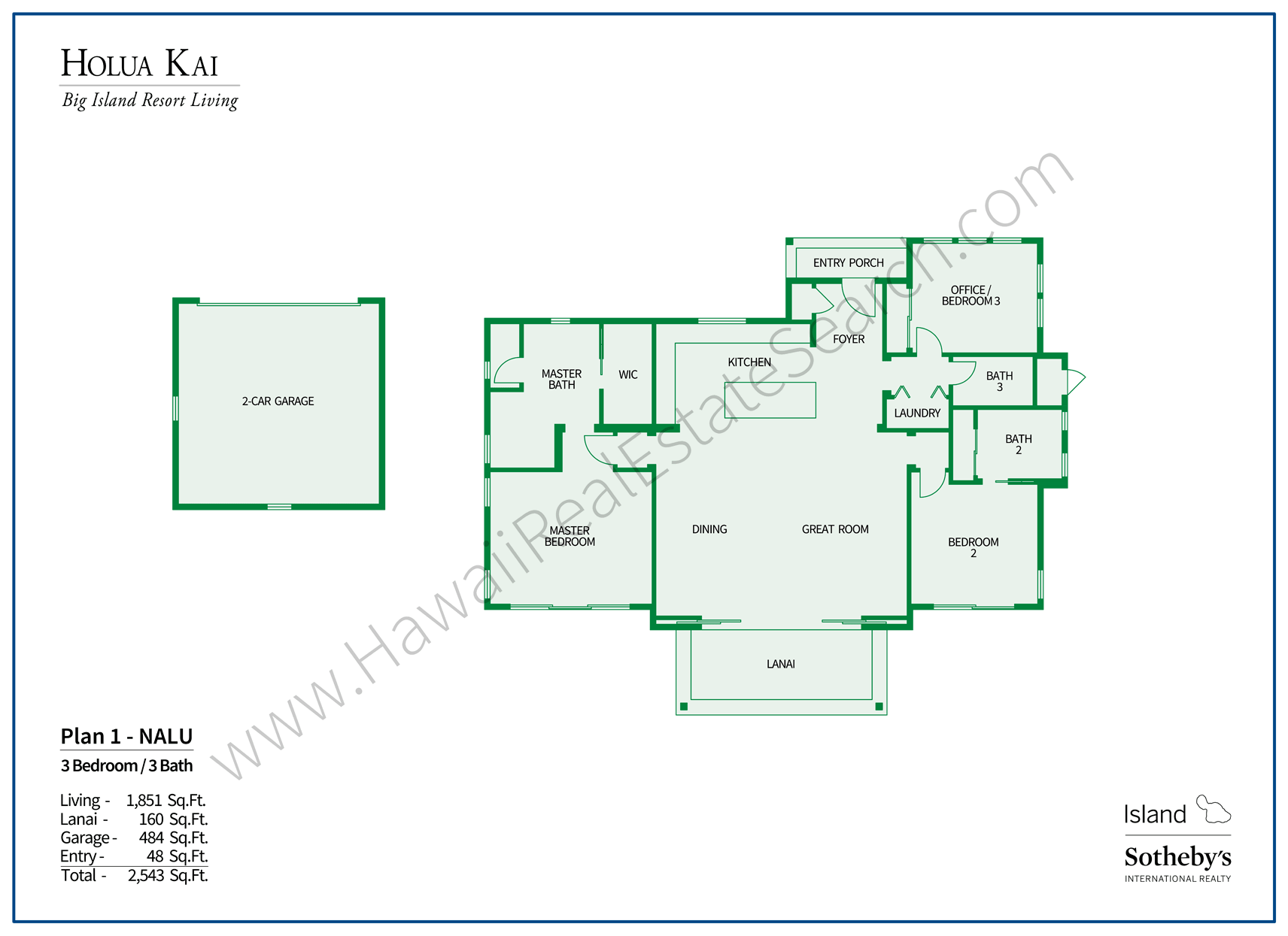 Holua Kai Floor Plan 1
